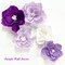 Purple 3D Paper Flowers – Wall Decor for Weddings, Baby Showers, Birthdays & Nursery